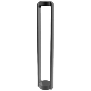 SEKER Garden Bollard Light 13W Rectangular Dark Grey 3000K IP65 H800mm 530LM