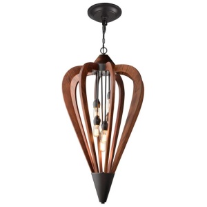 SENORITA Pendant Lamp Light Interior ESx6 Tuscan Coffee Cherry Wood Large Arrow OD588mm