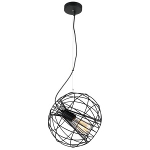 SENTINEL Pendant Lamp Light Interior ES Matte Black Round Cage OD280mm