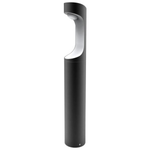 SETH Garden Bollard Light 9W Round Matte Black with White 3000K IP54 H500mm 350LM