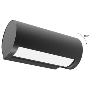 SOMBRA Wall Light Surface Mounted 13W Adjustable Eyelid Dark Grey 3000K IP65 380LM