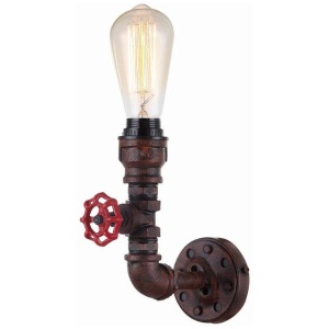 STEAM Wall Light Interior Surface Mounted ES Pipe Aged Iron