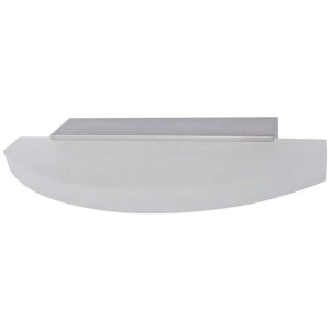 SYDNEY Wall Light Interior Surface Mounted 6W Curved Satin Nickel 3000K with Frosted Diffuser 460LM