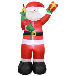 Santaco Inflatable 2.4M Santa Claus LED Christmas Decor