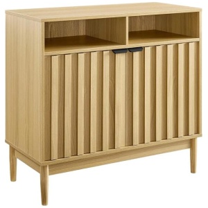 Sarantino Eleni 2-Door Sideboard Buffet Hallway Cabinet Storage Console Cupboard in Natural