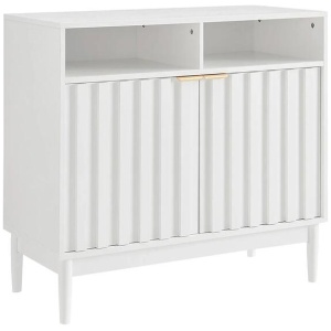 Sarantino Eleni 2-Door Sideboard Buffet Hallway Cabinet Storage Console Cupboard in White