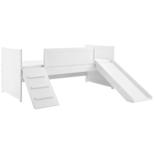 Seattle Kids Childen Bed Frame W/ Slide Single Size - White