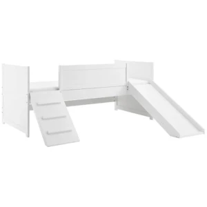 Seattle Kids Childen Bed Frame W/ Slide Single Size - White