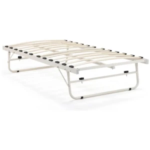 Seattle Metal Bed Frame Pull-Out Trundle Bed Single Size - White