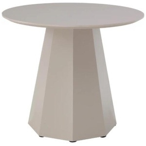 Sefina Modern Round Wooden Kitchen Dining Table 90cm Putty