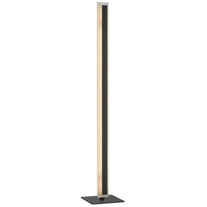 Serano Contemporary Standing Floor Lamp Light Aluminium Acrylic Silver Black