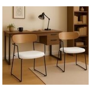 Set Of 2 Aina Dining Chair Neutral 1 Seater