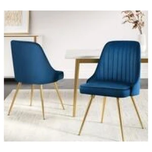 Set Of 2 Alphar Dining Chair Blue