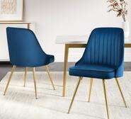 Set Of 2 Alphar Dining Chair Blue