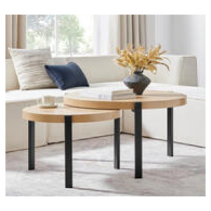 Set Of 2 Circus Coffee Table Brown