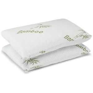 Set of 2 Bamboo Memory Foam Pillows - Large