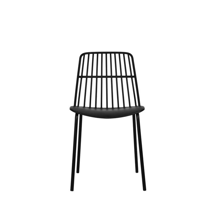 Set of 2 Betty Kitchen Dining Chairs - Black