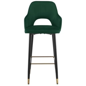 Set of 2 Jordyn Kitchen Counter Bar Stools - Emerald