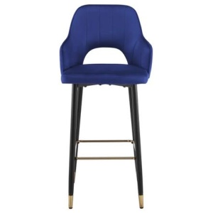 Set of 2 Jordyn Kitchen Counter Bar Stools - Navy