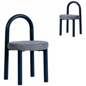 Set of 2 - Luzia Navy Dining Chair - Prussian Blue by Interior Secrets - AfterPay Available