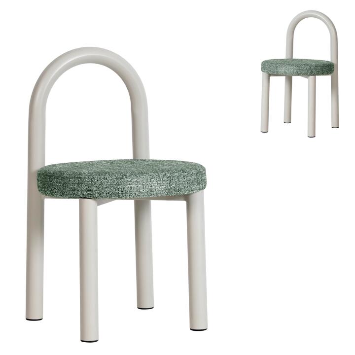 Set of 2 - Luzia White Dining Chair - Spring Green by Interior Secrets - AfterPay Available