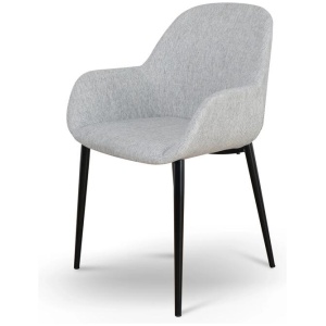 Set of 2 - Lynton Fabric Dining chair - Silver Grey by Interior Secrets - AfterPay Available