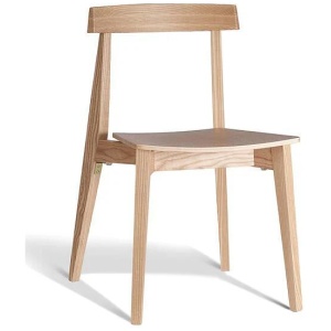 Set of 2 - Masa Ito Oriental Dining Chair - Natural Timber Seat