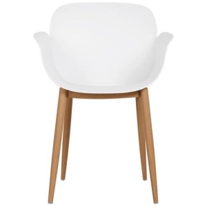 Set of 2 Olive Kitchen Dining Chairs - White