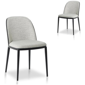 Set of 2 - Paxton Dining Chair - Silver Grey by Interior Secrets - AfterPay Available