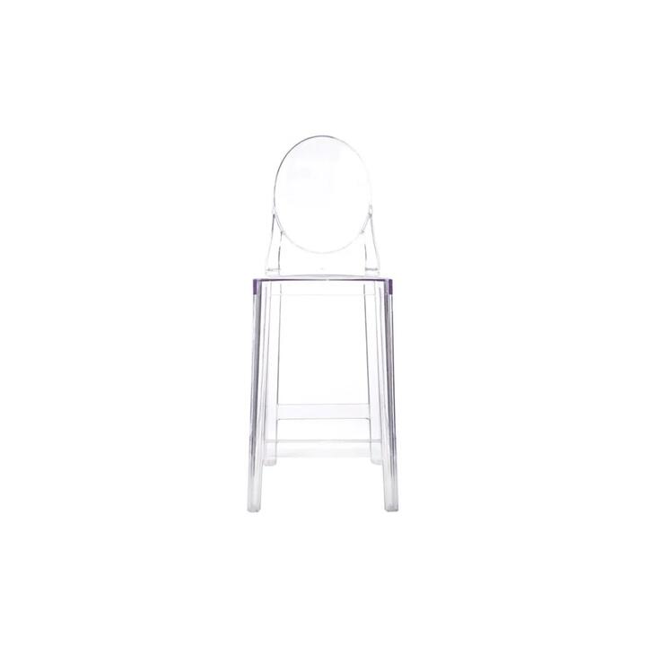 Set of 2 Philippe Starck Replica Victoria Ghost Kitchen Counter Bar Stool 65cm Clear