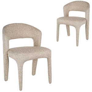 Set of 2 - Voss Dining Chair - Stonish Beige by Interior Secrets - AfterPay Available