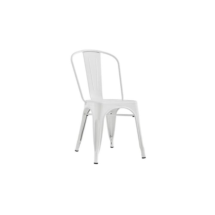 Set of 2 Xavier Pauchard Replica Tolix Kitchen Dining Chair Powder Coated - Mattle White