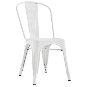 Set of 2 Xavier Pauchard Replica Tolix Kitchen Dining Chair Powder Coated - White