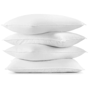 Set of 4 Hotel Quality Deluxe Bounce Fibre Pillows