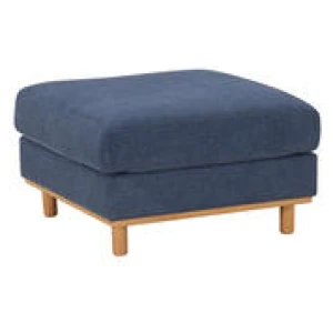 Seville Square Ottoman Blue 3 Seater