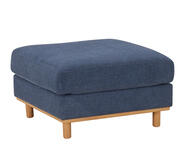 Seville Square Ottoman Blue 3 Seater