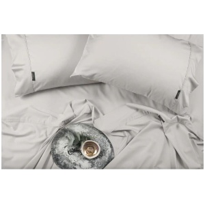 Sheraton Bamboo Luxury Cotton Bed Sheet Set - King Bed, Silver