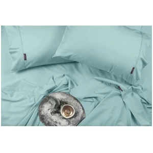 Sheraton Bamboo Luxury Cotton Bed Sheet Set - Queen Bed, Aqua Mint