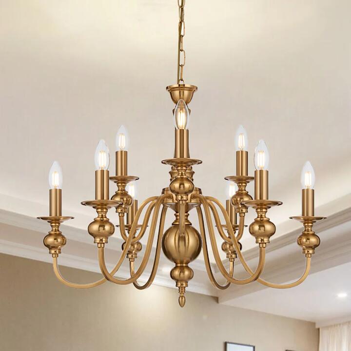 Siedel Vintage Pendant Hanging Lamp Light Metal Copper Polished