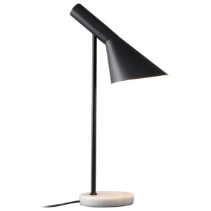 Sierra Modern Scandinavian Marble Base Metal Table Lamp Light Black