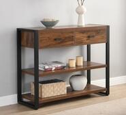 Sion 4 Drawer Dark Brown Console Table Brown