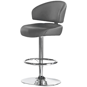 Smurf Faux Leather Heavy Duty Gas Lift Kitchen Counter Bar Stool - Grey