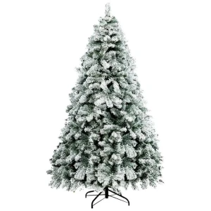Snowy Christmas Tree 1.8M 6FT Xmas Decorations 520 Tips
