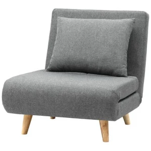 Sofa Bed Convertible Couch Recliner Lounge Chair Linen Grey