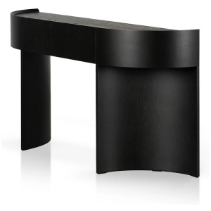 Sohvi 1.5m Console Table - Textured Espresso Black by Interior Secrets - AfterPay Available