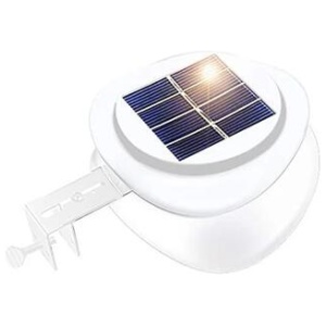 Solar Multipurpose Light (1-Piece, White) w/ Screw & Mount, Energy-Saving