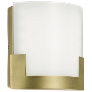 Solita Modern Wall Lamp Light Metal Glass Antique Brass Frost