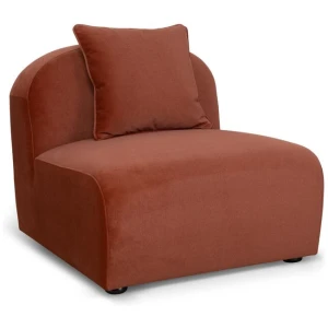 Soma Additional Armless for 4 Seater Sofa - Umber Orange by Interior Secrets - AfterPay Available