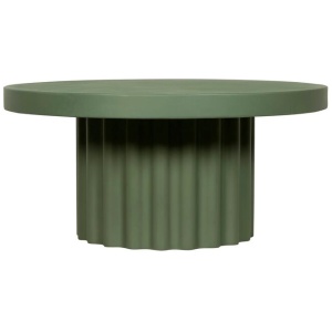 Sovana 90cm Concrete Coffee Table - Green by Interior Secrets - AfterPay Available
