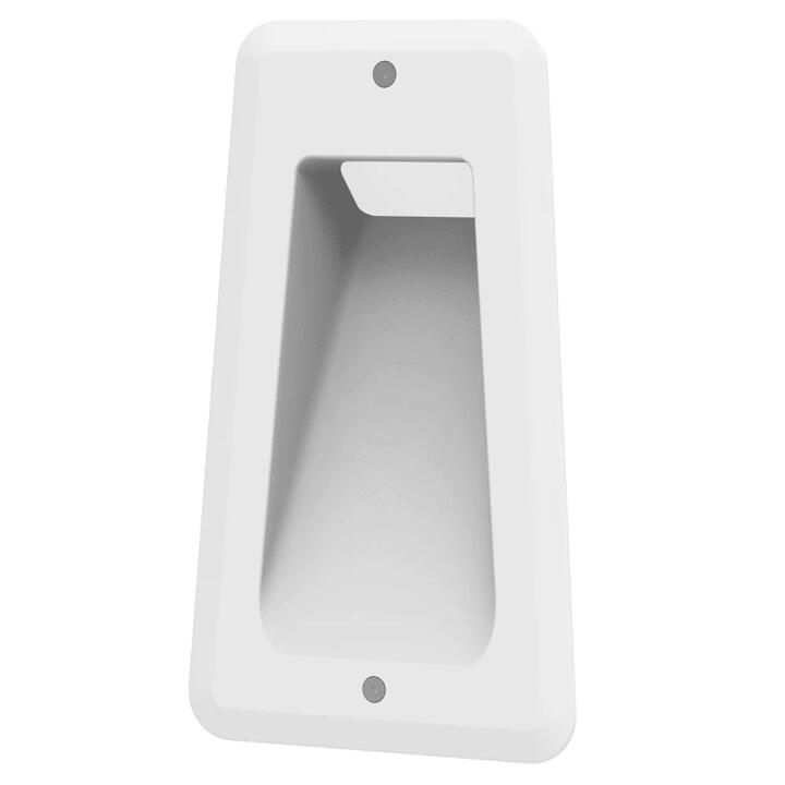Step Wall Light Recessed 7W Trapezium Black 3000K IP54 Anti-Glare W106mm 190Lm